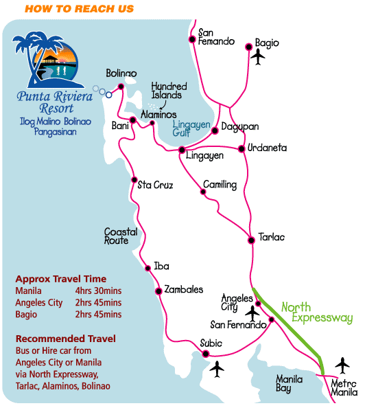 Travelling to Punta by Road from Clark or Manila